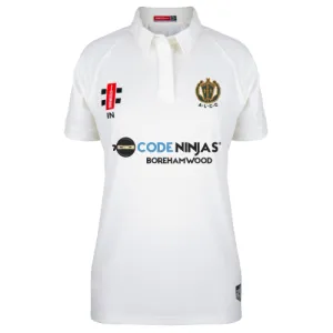 Abbots Langley CC  Adult's Ivory Matrix V2 S/S Shirt-Senior-Women's (Initials)