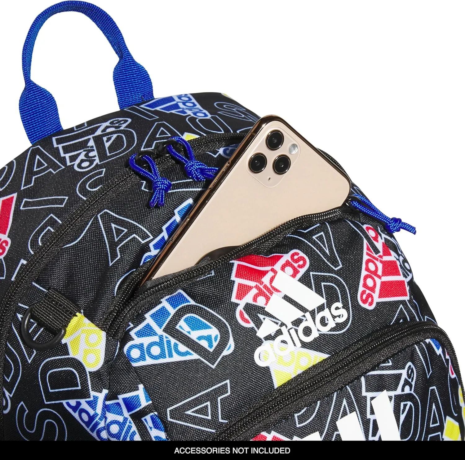 adidas Creator Laptop Backpack for Women and Men, Comfortable and Durable Small Athletic Bag, Adi Comp Black/Team Royal Blue, One Size