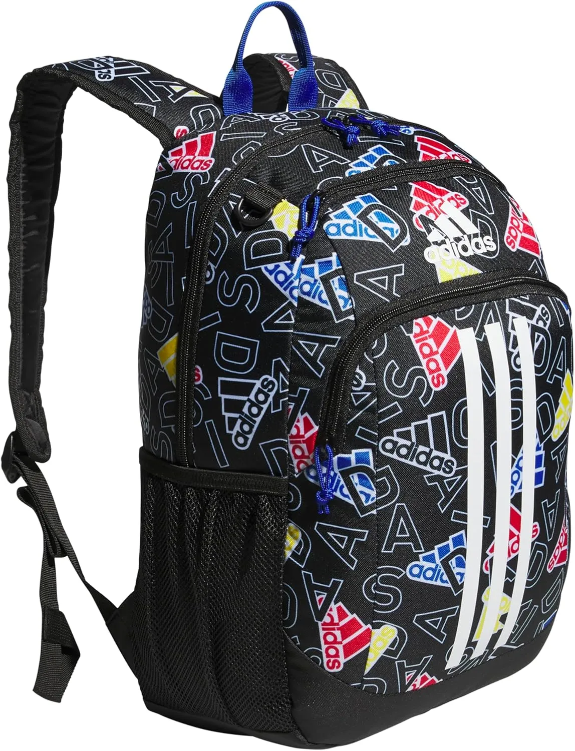 adidas Creator Laptop Backpack for Women and Men, Comfortable and Durable Small Athletic Bag, Adi Comp Black/Team Royal Blue, One Size