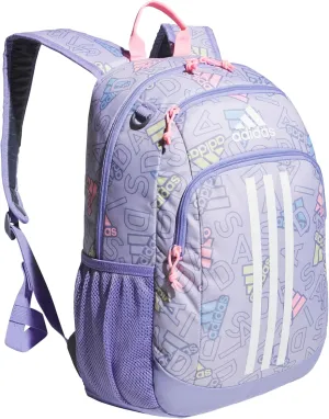 adidas Creator Laptop Backpack for Women and Men, Comfortable and Durable Small Athletic Bag, Adi Comp Silver Violet/Light Purple/Pink Spark, One Size