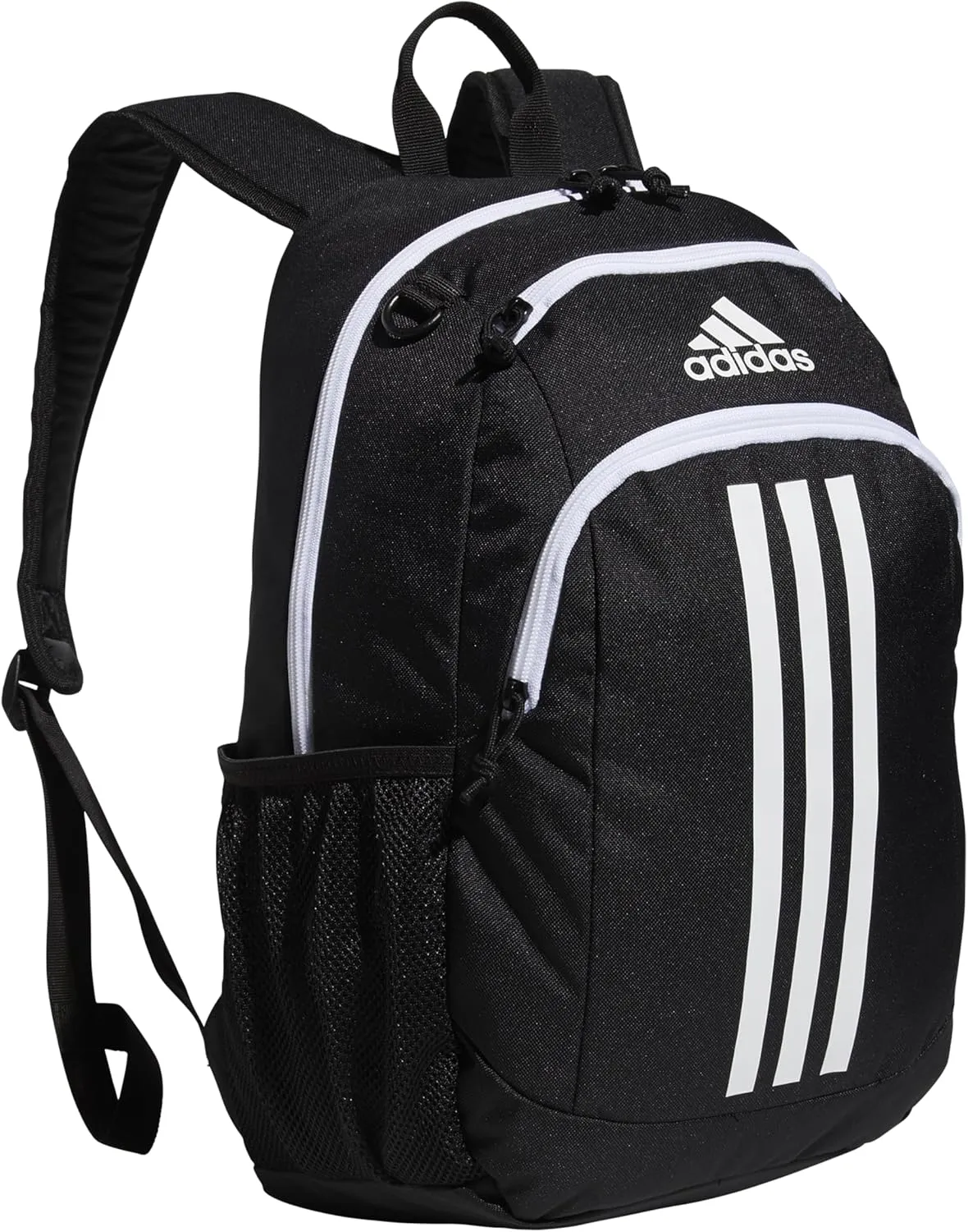 adidas Creator Laptop Backpack for Women and Men, Comfortable and Durable Small Athletic Bag, Black/White, One Size