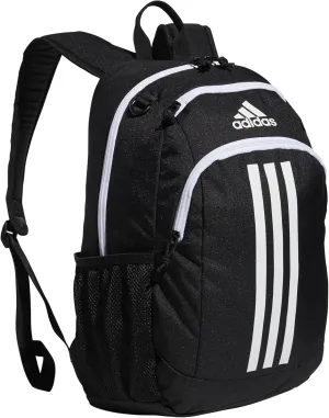 adidas Creator Laptop Backpack for Women and Men, Comfortable and Durable Small Athletic Bag, Black/White, One Size
