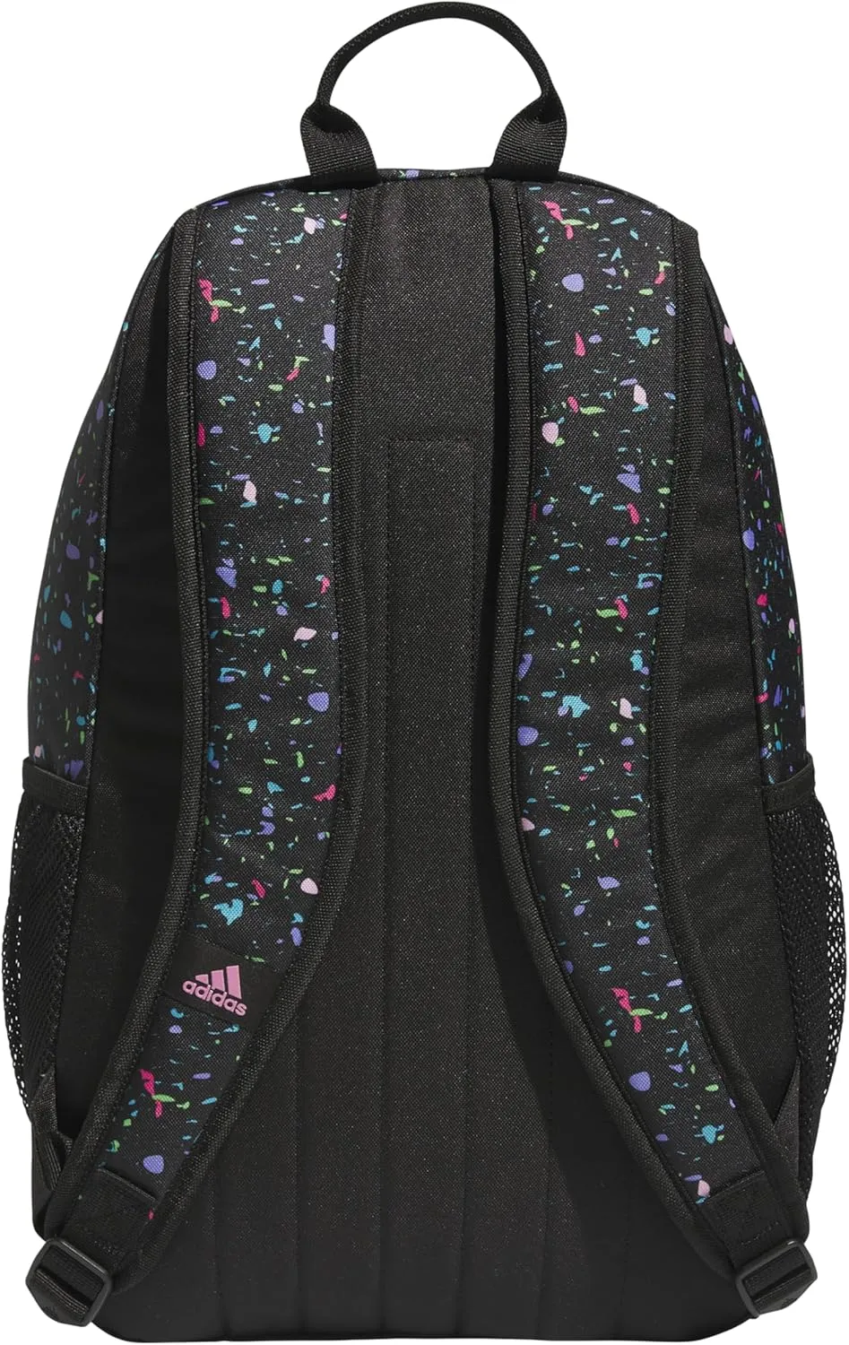 adidas Creator Laptop Backpack for Women and Men, Comfortable and Durable Small Athletic Bag, Speckle Black/Bliss Pink/Black, One Size