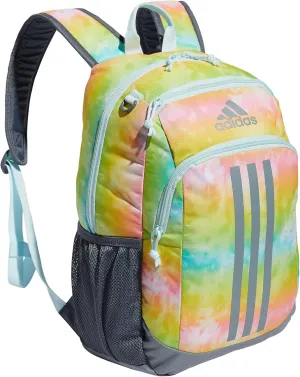 adidas Creator Laptop Backpack for Women and Men, Comfortable and Durable Small Athletic Bag, Stone Wash Rainbow/Grey/Almost Blue, One Size