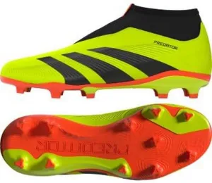 adidas Unisex-Child League Predator 24 Laceless Firm Ground Sneaker