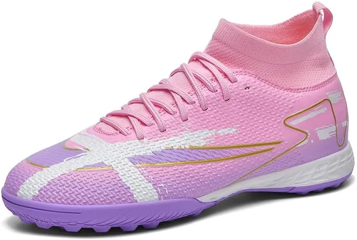 AMZ BSHIDA Indoor Soccer Shoes for Mens Youth Athletic Football Soccer Turf Cleats