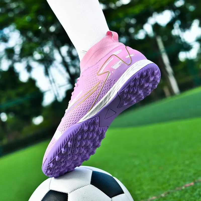 AMZ BSHIDA Indoor Soccer Shoes for Mens Youth Athletic Football Soccer Turf Cleats