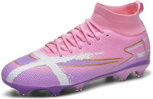 AMZ BSHIDA Indoor Soccer Shoes for Mens Youth Athletic Football Soccer Turf Cleats