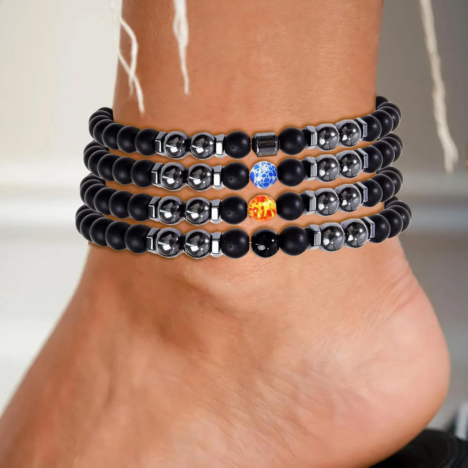Ankle Bracelets for Women Gold Anklets Summer Beach Vacation Outfits Dainty Paperclip Link Chain Anklets Foot Jewelry Gifts