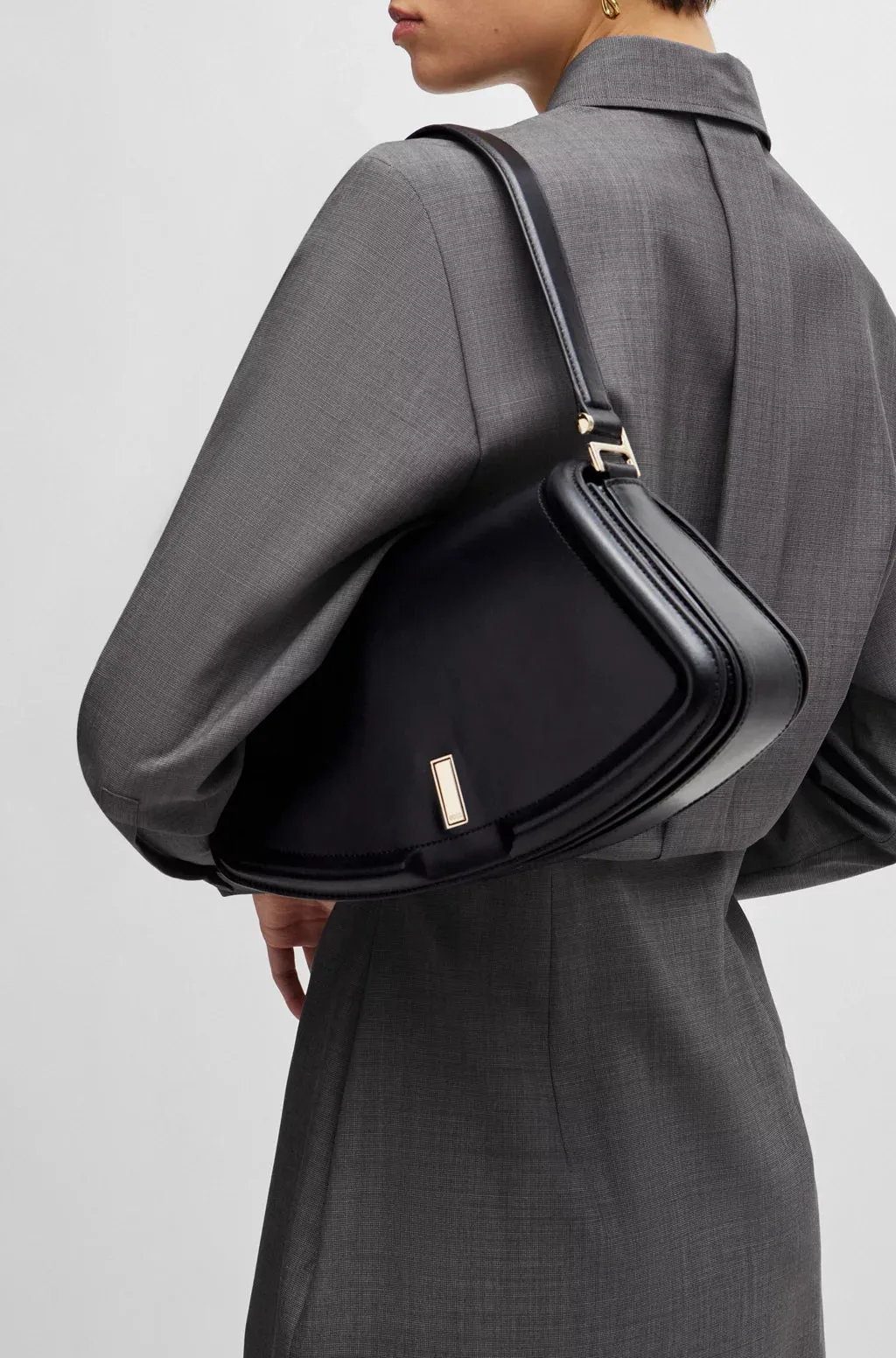 Ariel Shoulder Bag - BLACK