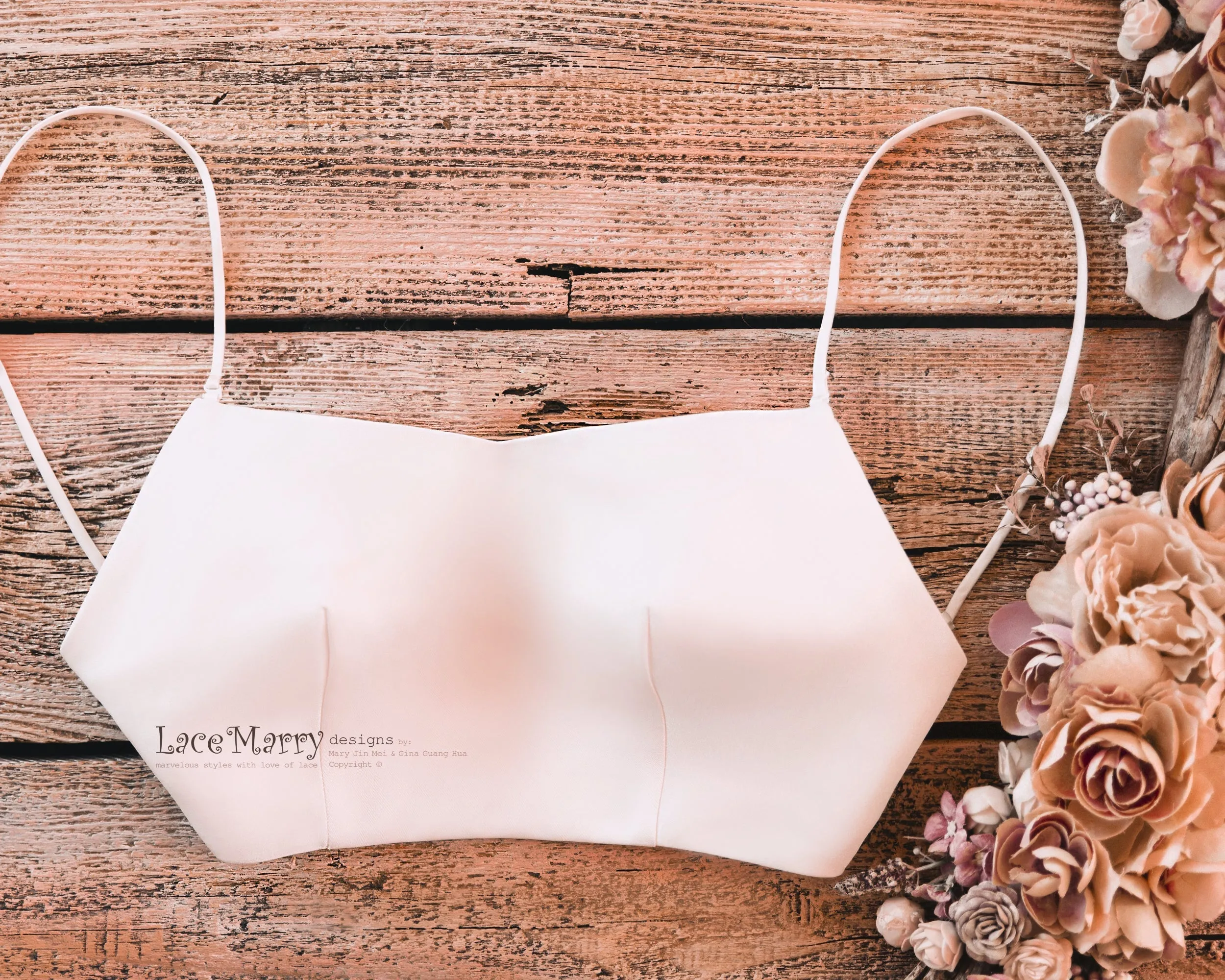 ASTRA #2 / Short Length Bridal Bustier with Extra Thin Closure