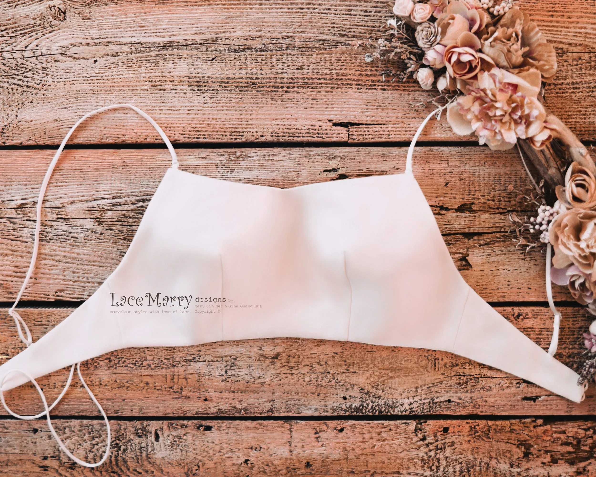 ASTRA #2 / Short Length Bridal Bustier with Extra Thin Closure