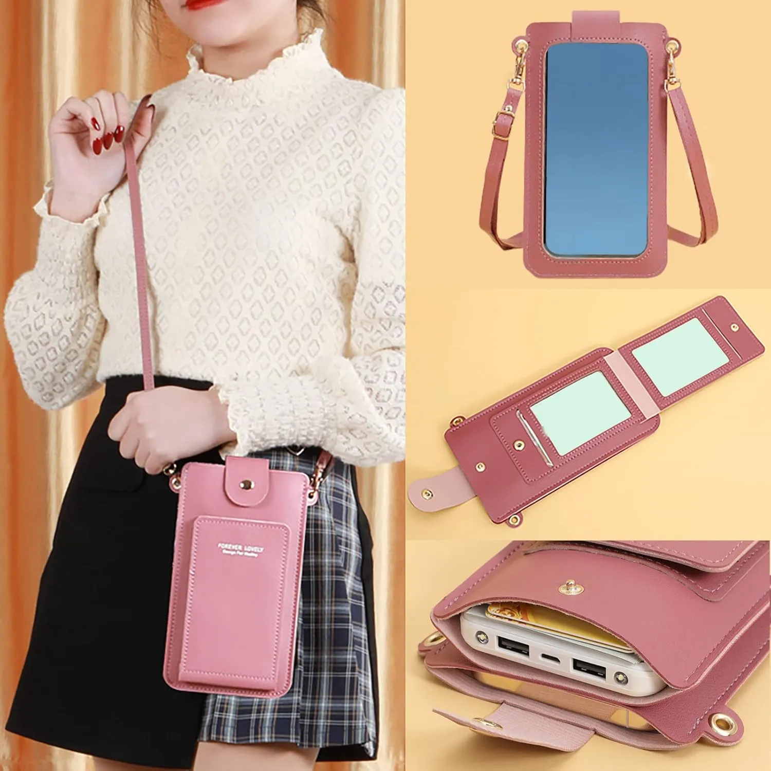 Athletic Crossbody Bags for Women Crossbody Purses and Handbags Lightweight Pocketbook Trendy Clutch Saddle Bag(C)