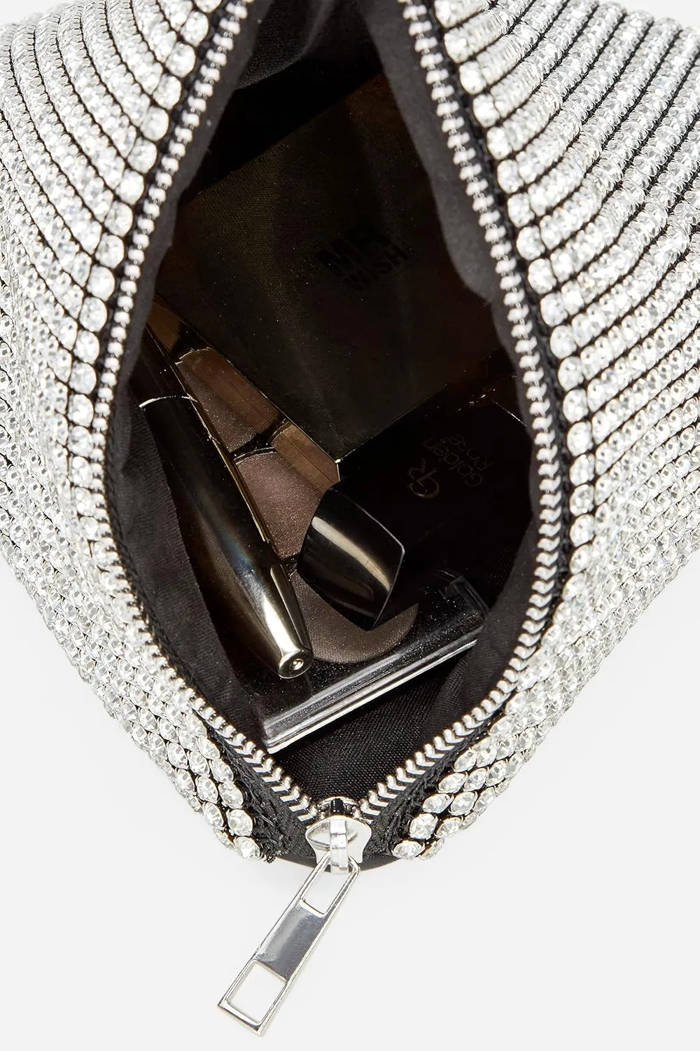 BABEYOND Rhinestone Clutch Evening Bags for Women Sparkly Glitter Triangle Purse for Party Prom Wedding