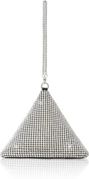 BABEYOND Rhinestone Clutch Evening Bags for Women Sparkly Glitter Triangle Purse for Party Prom Wedding