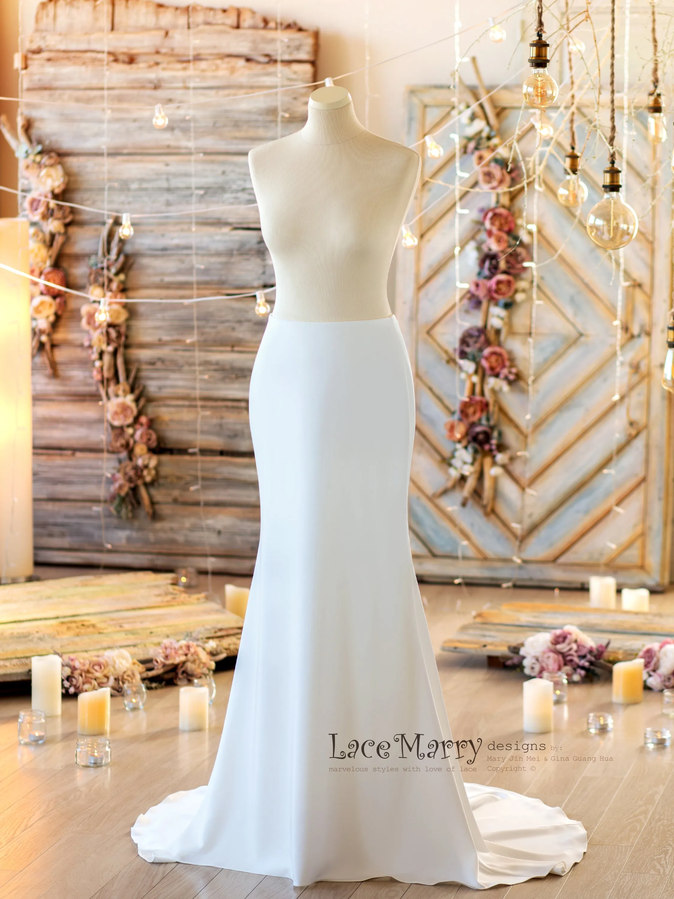 Beach Style Sexy and Plain Wedding Dress
