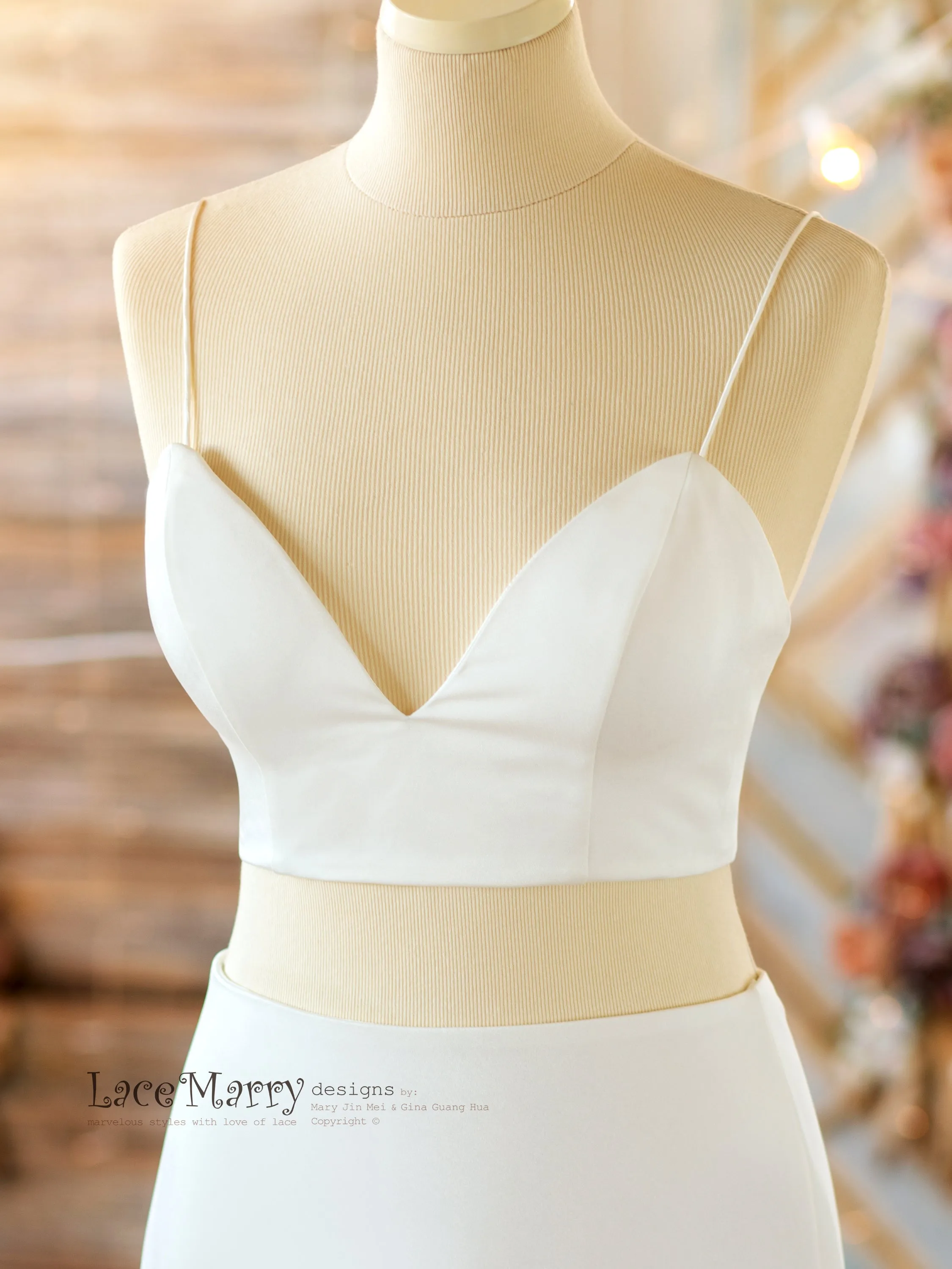 Beach Style Sexy and Plain Wedding Dress
