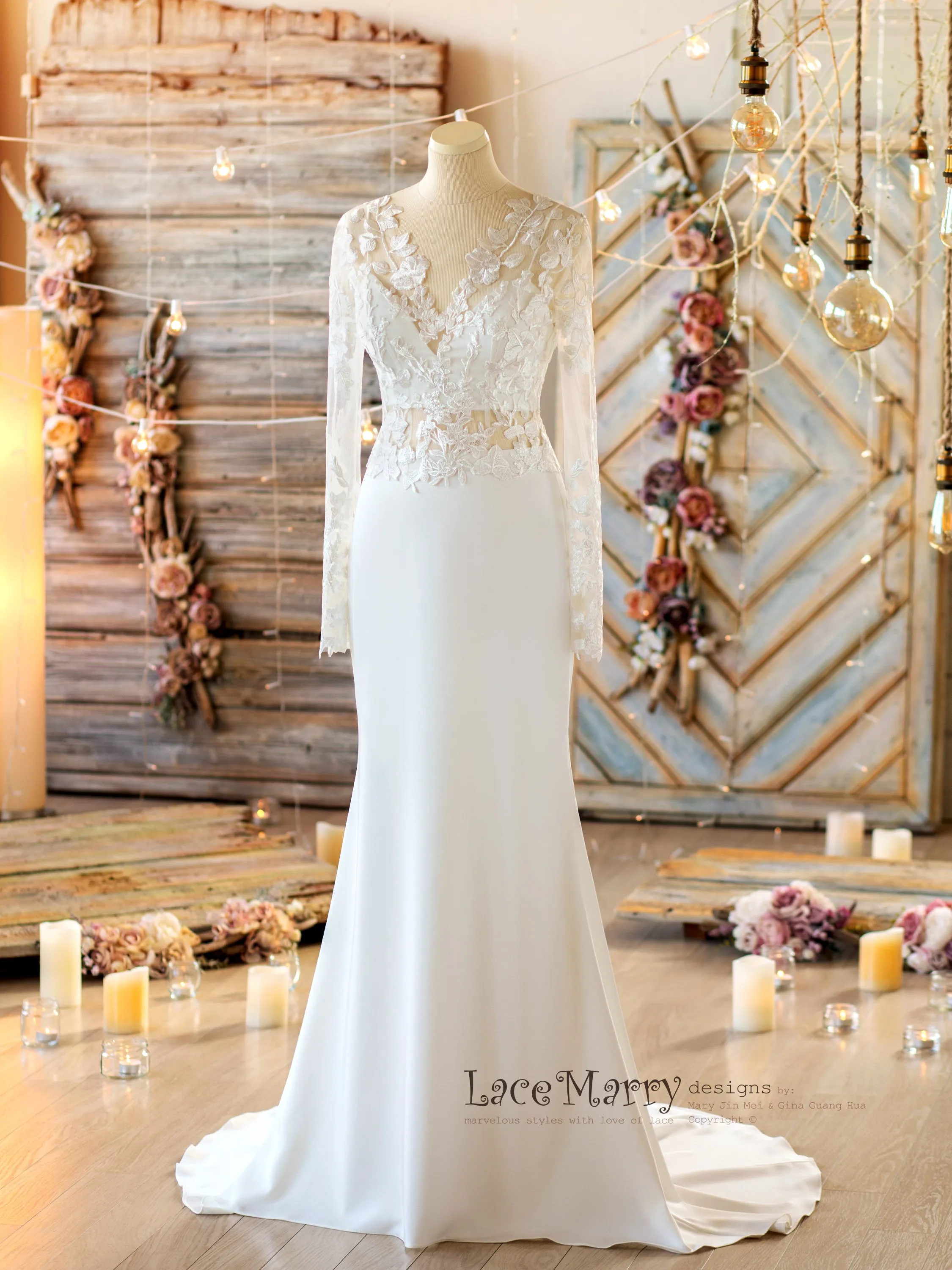 Beach Style Sexy and Plain Wedding Dress
