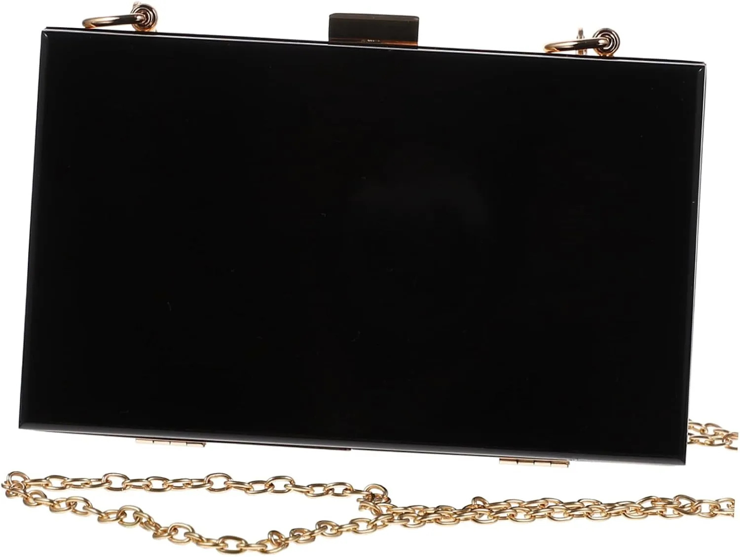 BESPORTBLE 1pc Acrylic Clutch Chain Evening Bag Lady Phone Bag Party Pouch Fashion Clutch Purse Black Acrylic