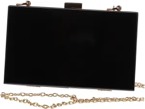 BESPORTBLE 1pc Acrylic Clutch Chain Evening Bag Lady Phone Bag Party Pouch Fashion Clutch Purse Black Acrylic