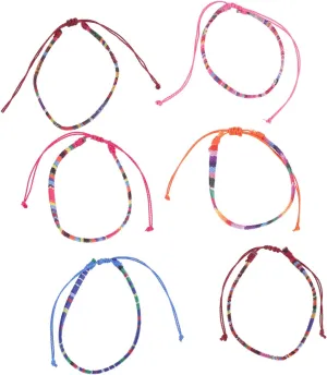 BESPORTBLE 6pcs String Anklets for Women Adjustable Beach Accessories for Summer Parties Daily Wear Travel and Special Occasions