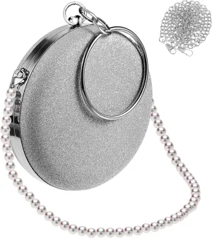 BESPORTBLE Fancy Clutch Purse Set for Women Beaded Evening Bag with Detachable Chain Bridal Clutch