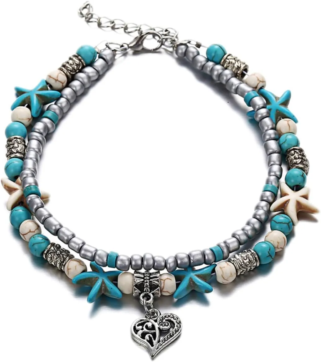 BESTYASH Alloy Anklet Design Foot Chain Adjustable Size Beach Anklets for Women