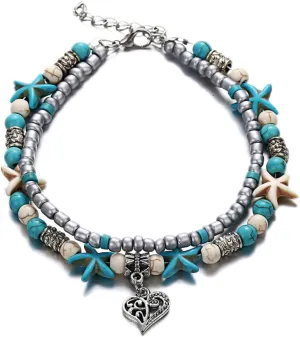 BESTYASH Alloy Anklet Design Foot Chain Adjustable Size Beach Anklets for Women