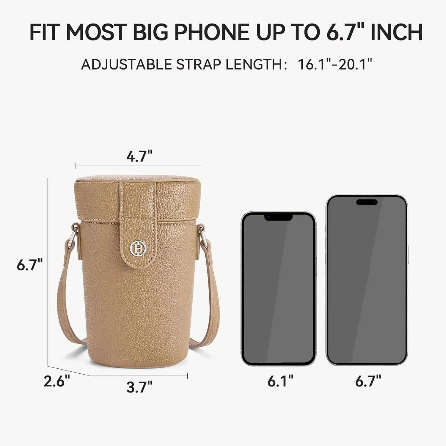 BOSTANTEN Mini Bucket Crossbody Bags for Women Vegan Leather Small Shoulder Bag with Adjustable Strap