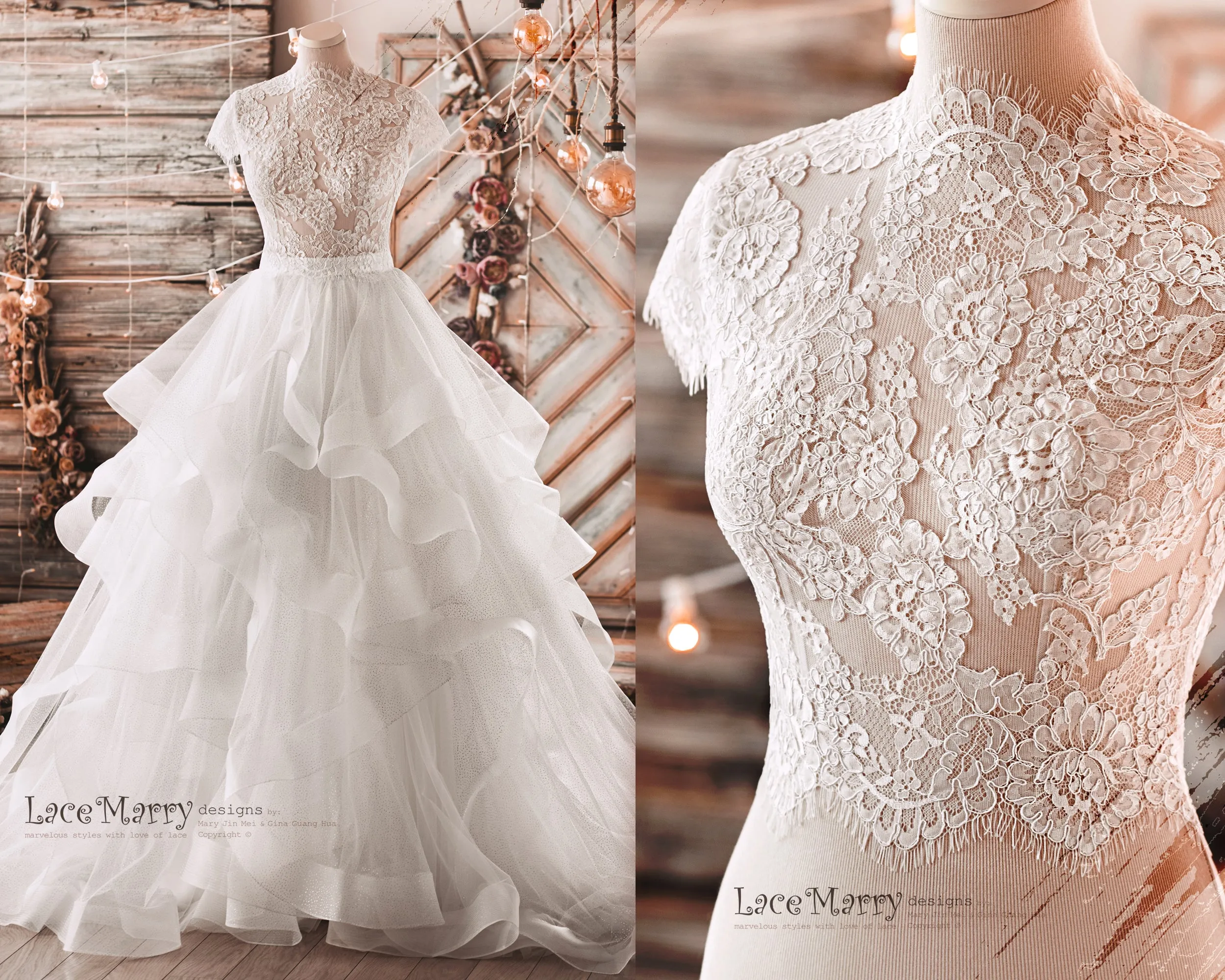 Bridal Bustier with Adjustable Straps