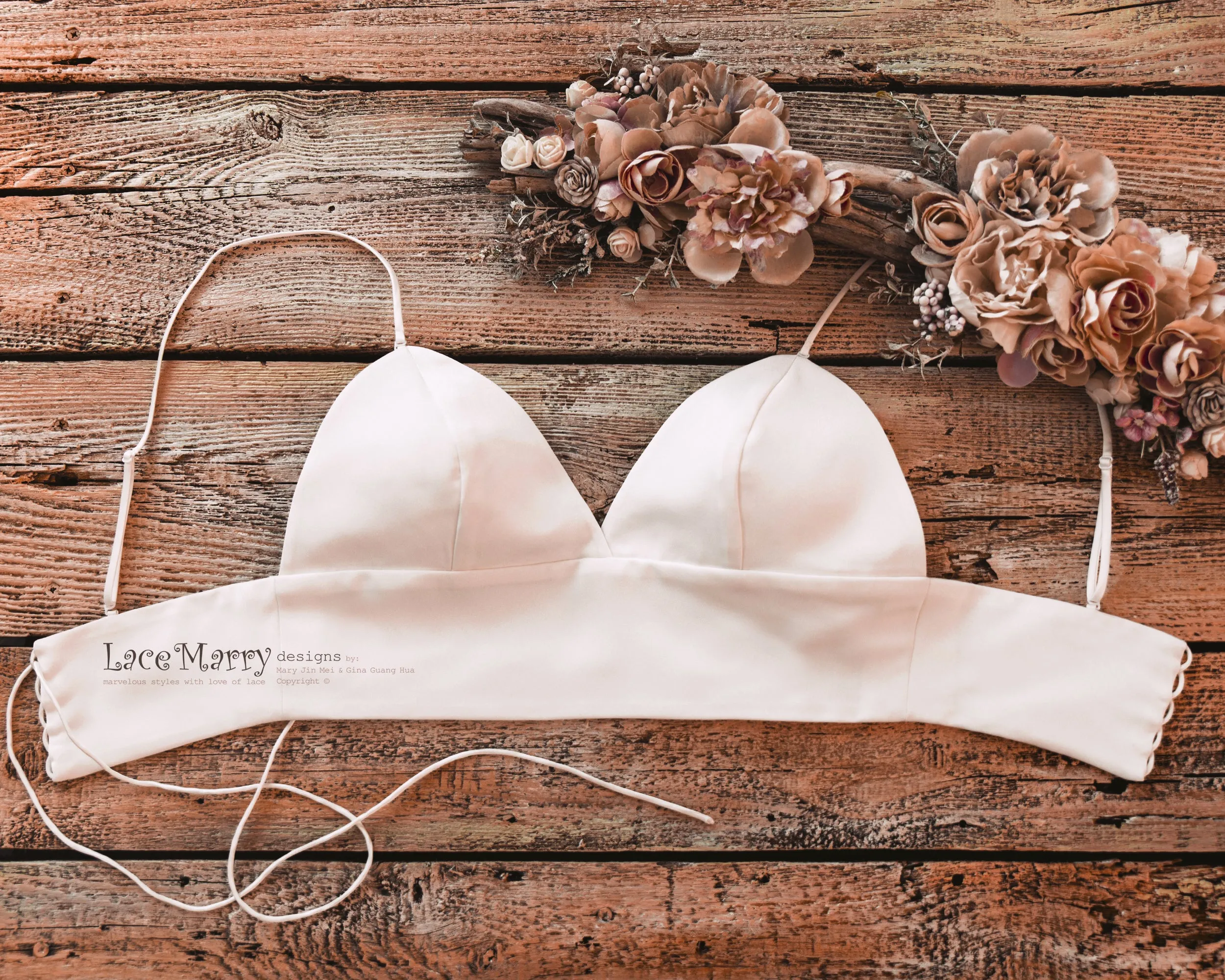 Bridal Bustier with Adjustable Straps