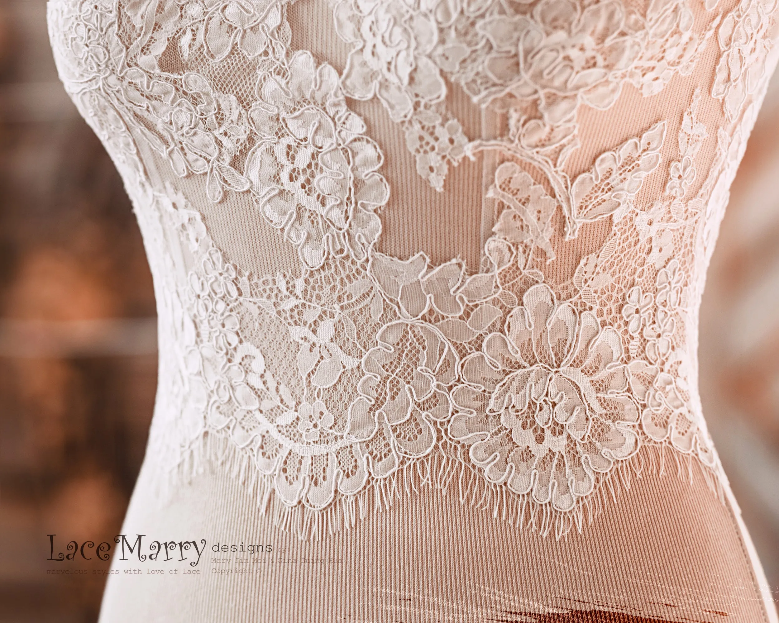 Bridal Bustier with Adjustable Straps