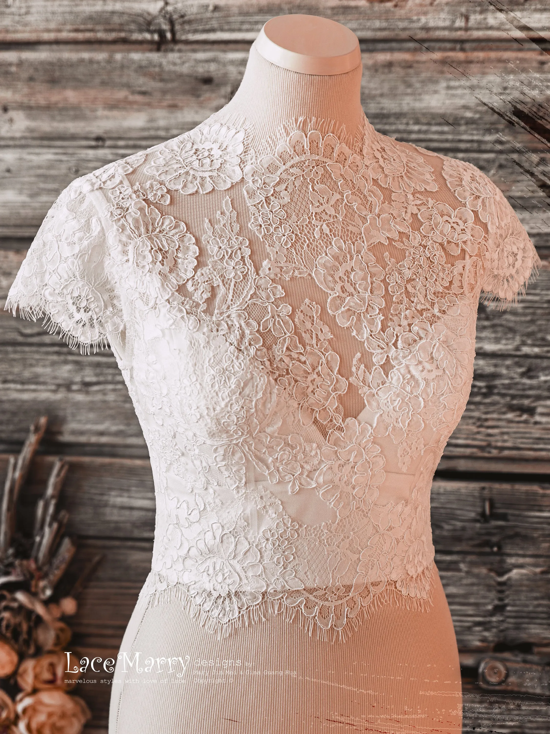 Bridal Bustier with Adjustable Straps