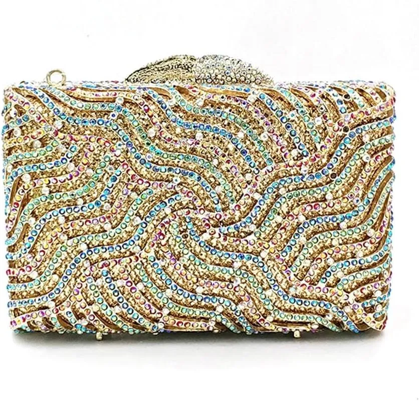 Bridal Wedding Party Purses Women Small Clutches Rhinestone Bag Crystal Clutches