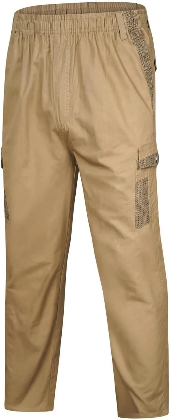 Cargo Pants for Men Baggy Lightweight Sweatpants Casual Loose-fit Pants Athletic Drawstring Pant with Pockets Men's