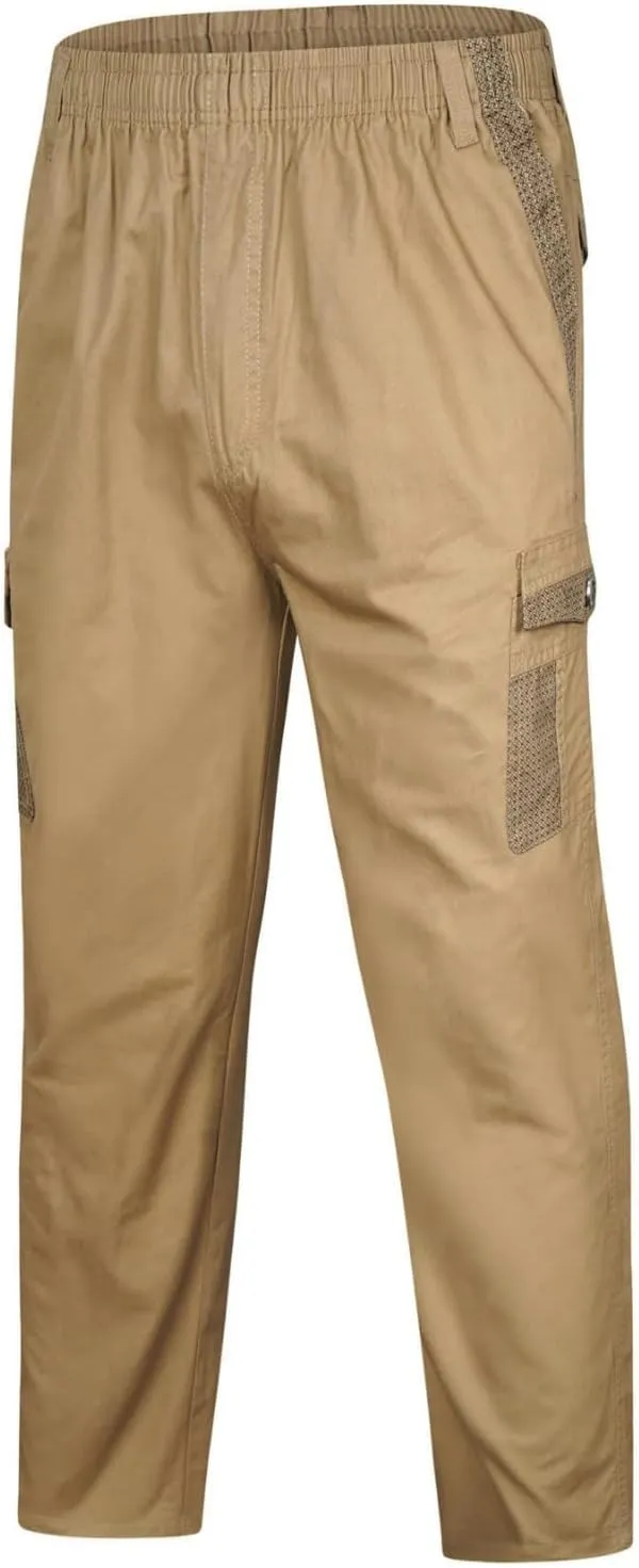 Cargo Pants for Men Baggy Lightweight Sweatpants Casual Loose-fit Pants Athletic Drawstring Pant with Pockets Men's