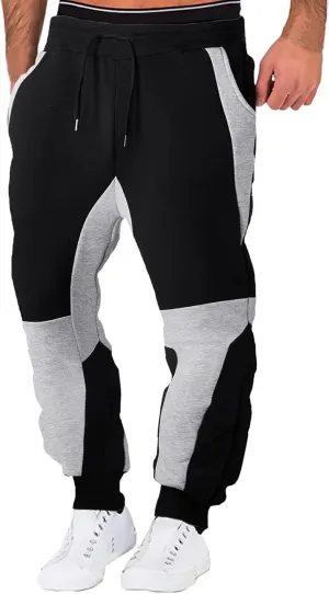 Cargo Pants for Men Relaxed Fit Zipper Pockets Running Athletic Workout Pants Tapered Sweatpants for Men Golf Track