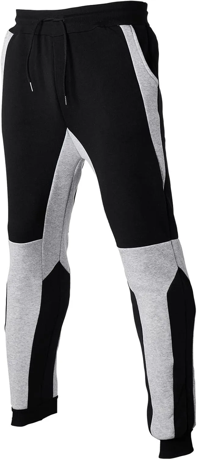 Cargo Pants for Men Relaxed Fit Zipper Pockets Running Athletic Workout Pants Tapered Sweatpants for Men Golf Track
