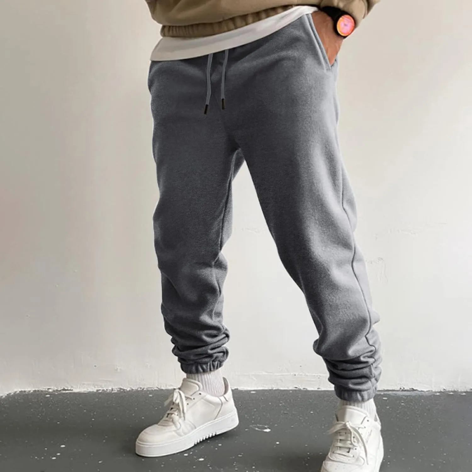 Cargo Sweatpants for Men Big and Tall Fitness Sports Trousers Men's Cargo Pants Big and Tall Men's Elastic Waist Work