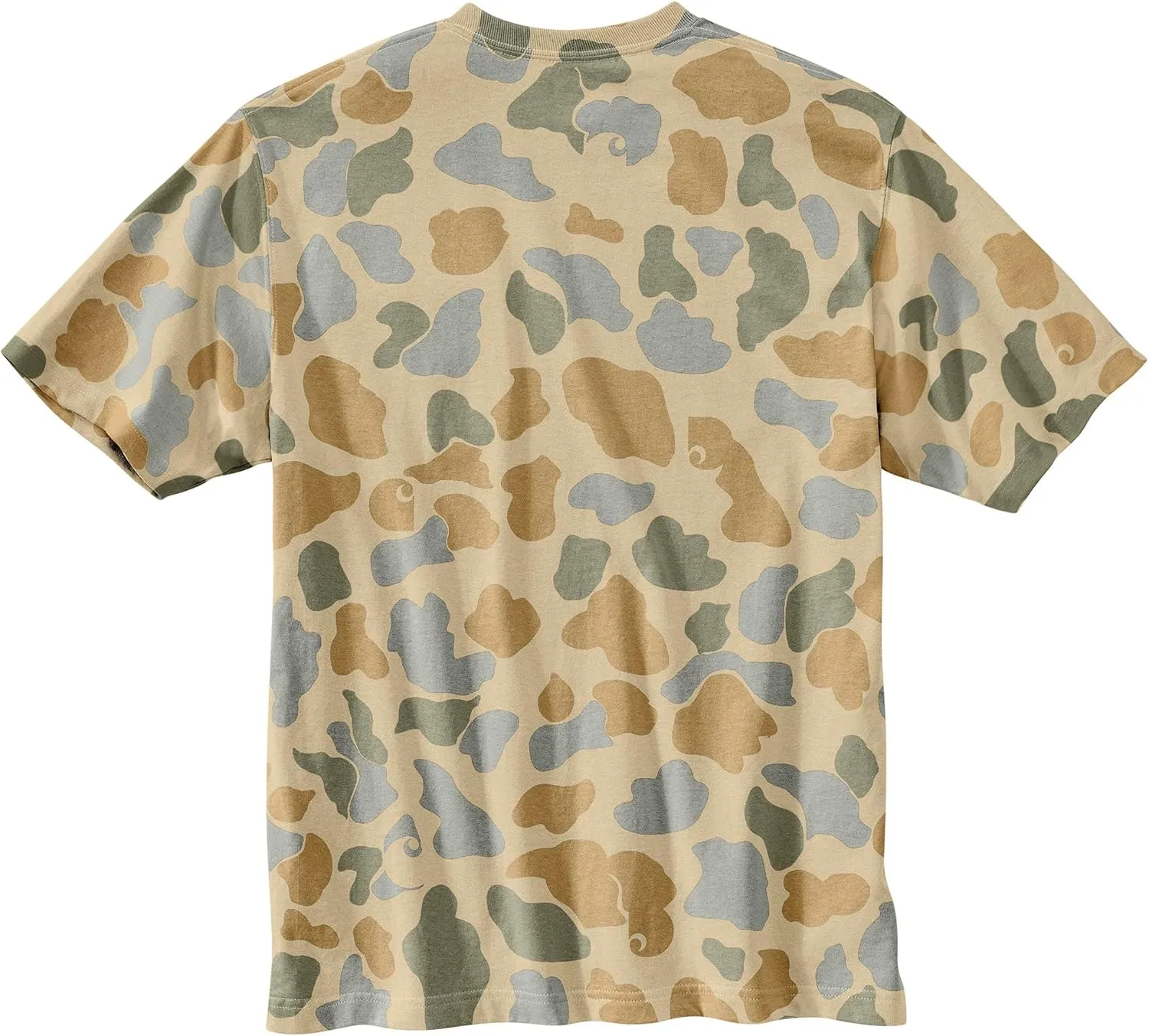 Carhartt Men's Relaxed Fit Lightweight Short-Sleeve Pocket Camo Logo Graphic T-Shirt