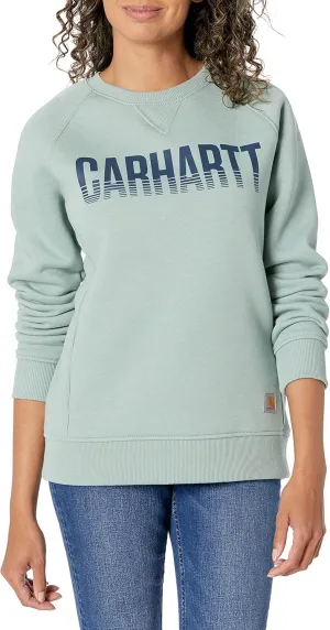 Carhartt Women's Exclusive Midweight Relaxed Fit Graphic Crew Neck Sweatshirt