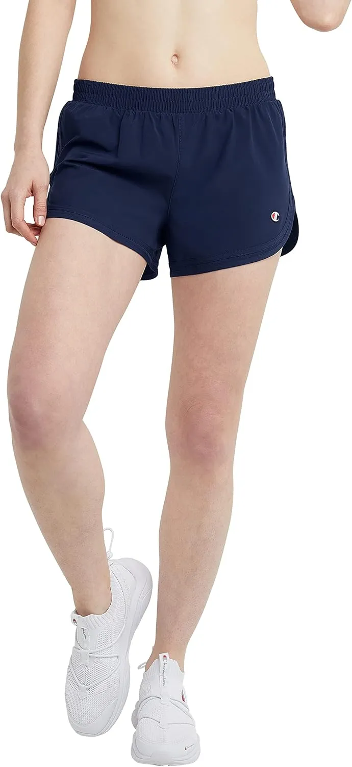 Champion Women'S Shorts, Varsity Shorts, Moisture Wicking, Lightweight Gym Shorts For Women, 3.5 (Plus Size Available)