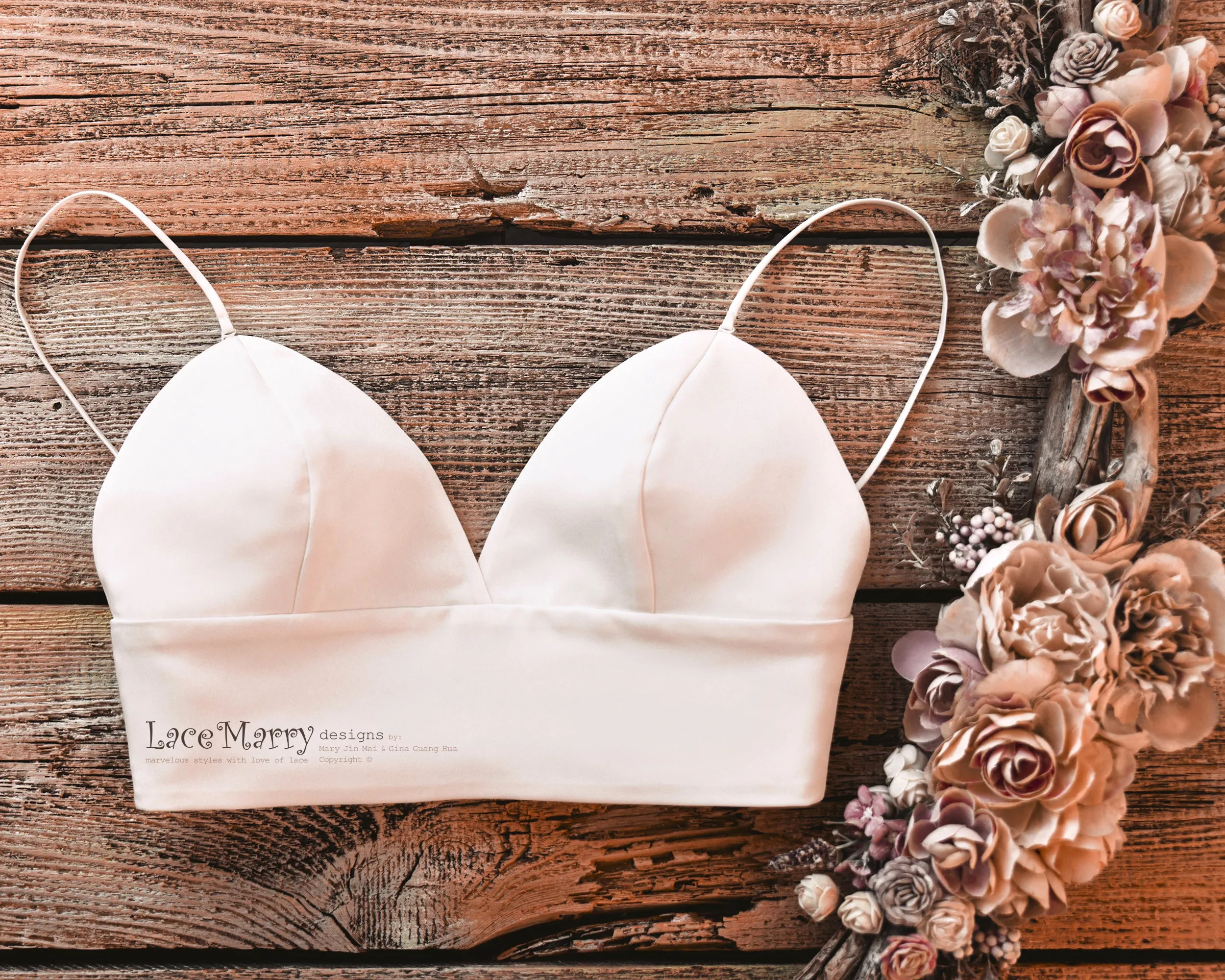 Charming Bridal Lace Crop Top with High Collar