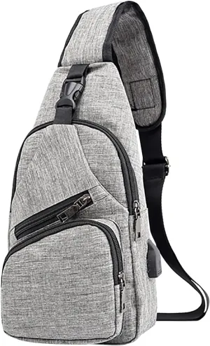 Chest Bag Daypack Fanny Pack Sling Bag For Men Women Shoulder Backpack Chest Bags Crossbody Daypack With USB