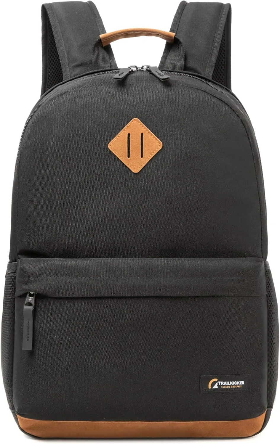 Classic Laptop Backpack with Padded 17 inch Laptop Sleeve, Multi Pocket Backpack, Casual Daypack Backpacks (Black & Brown)