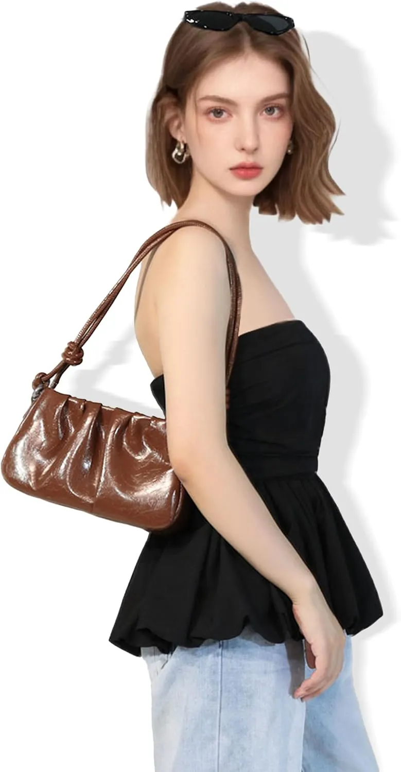 Clutch Purse for Women - Evening Small Shoulder Bag Anti Theft Removable Chain Adjustable Strap PU Handbag