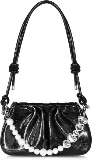Clutch Purse for Women - Evening Small Shoulder Bag Anti Theft Removable Chain Adjustable Strap PU Handbag