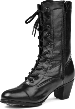 Colonial 129 Women's Folklorico Adelita Dance Boots with Nails, 2" Heel