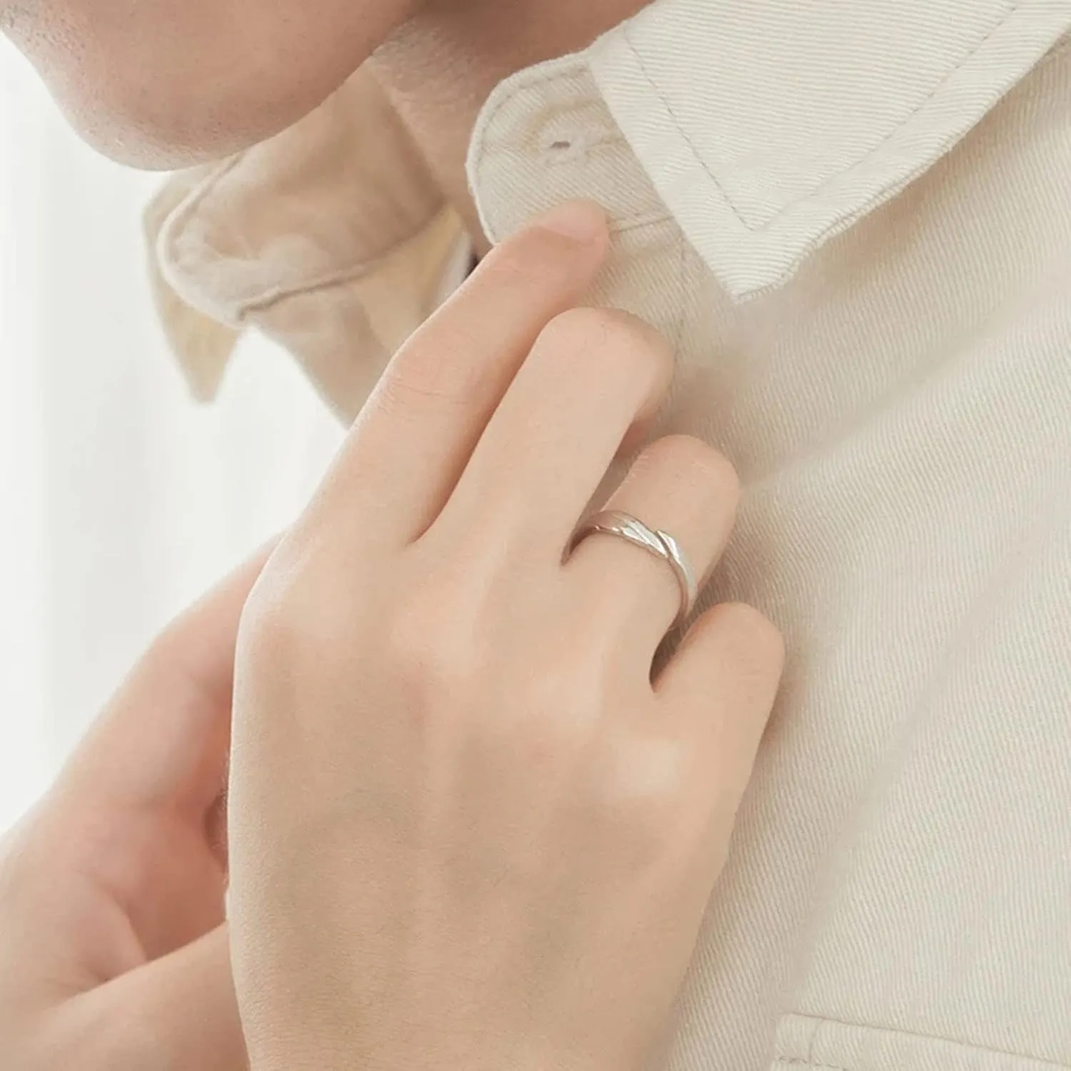 Couple Matching Rings for Man Woman Adjustable Ring Set Angel Devil Dragon Open Rings Promise Rings for Boyfriend