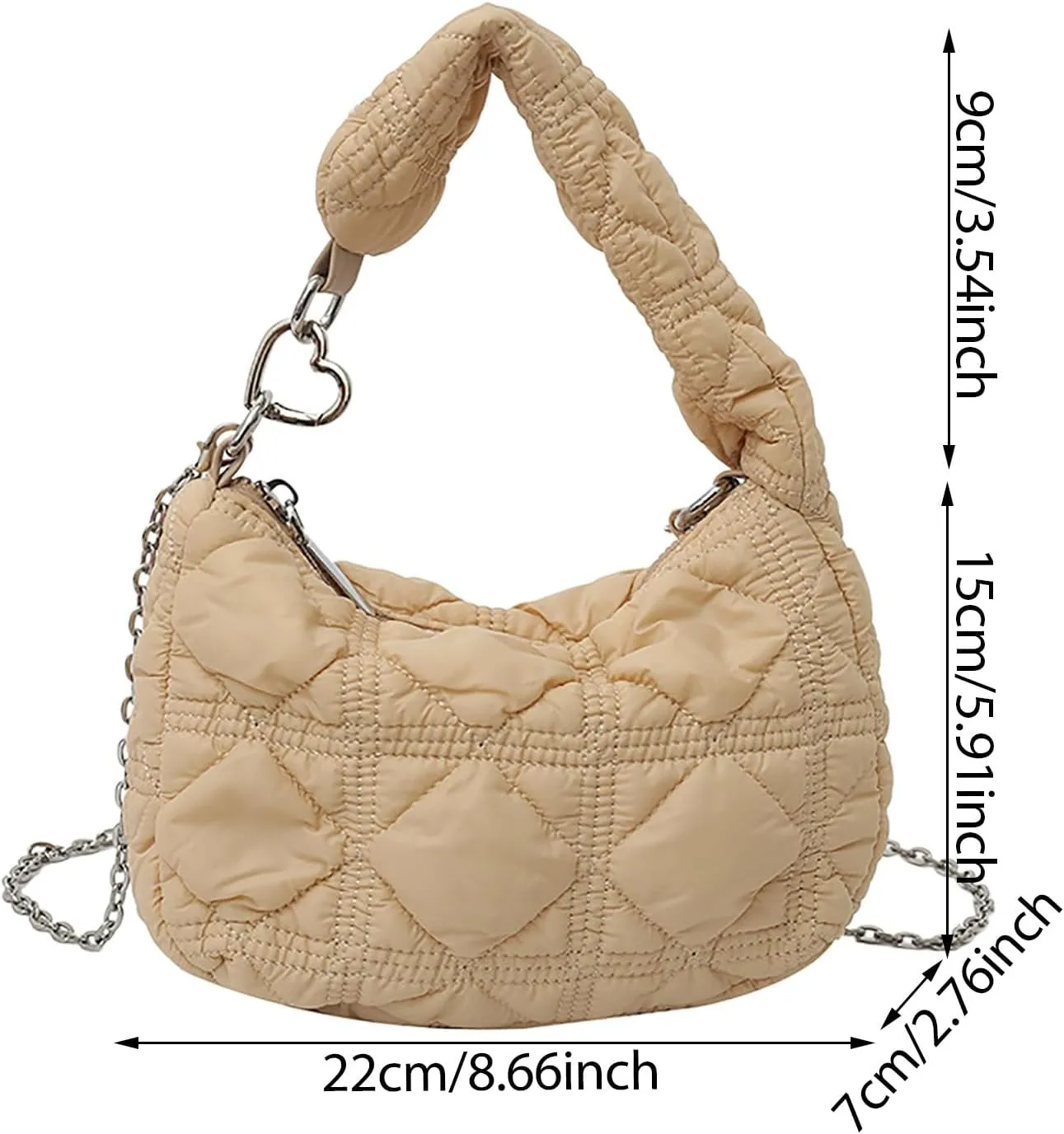 Crossbody Bags for Women Cloud Handbag Summer Chain Versatile Shoulder Bag Crossbody Bag Female